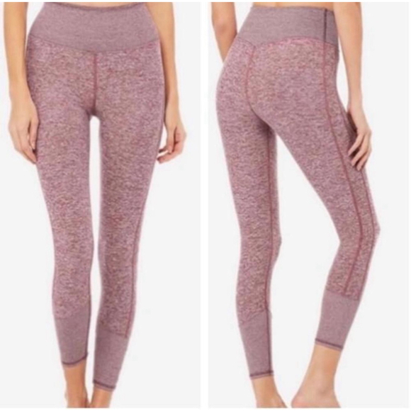 Alo Pants - Women's Alo Alosoft high waisted lounge Leggings Purple XS